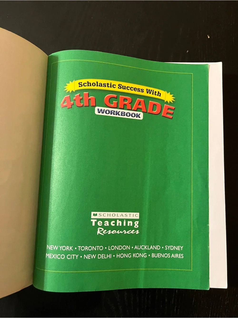 Scholastic Success With 4th Grade Workbook Math Reading